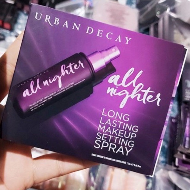 [ Sample dạng chai xịt 2ml ] Khóa Lớp nền Urban Decay All Nighter Makeup Setting Spray