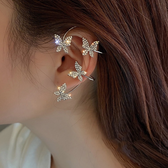 (MớI) Bông Tai HìNh BướM ĐíNh Đá Xinh XắN