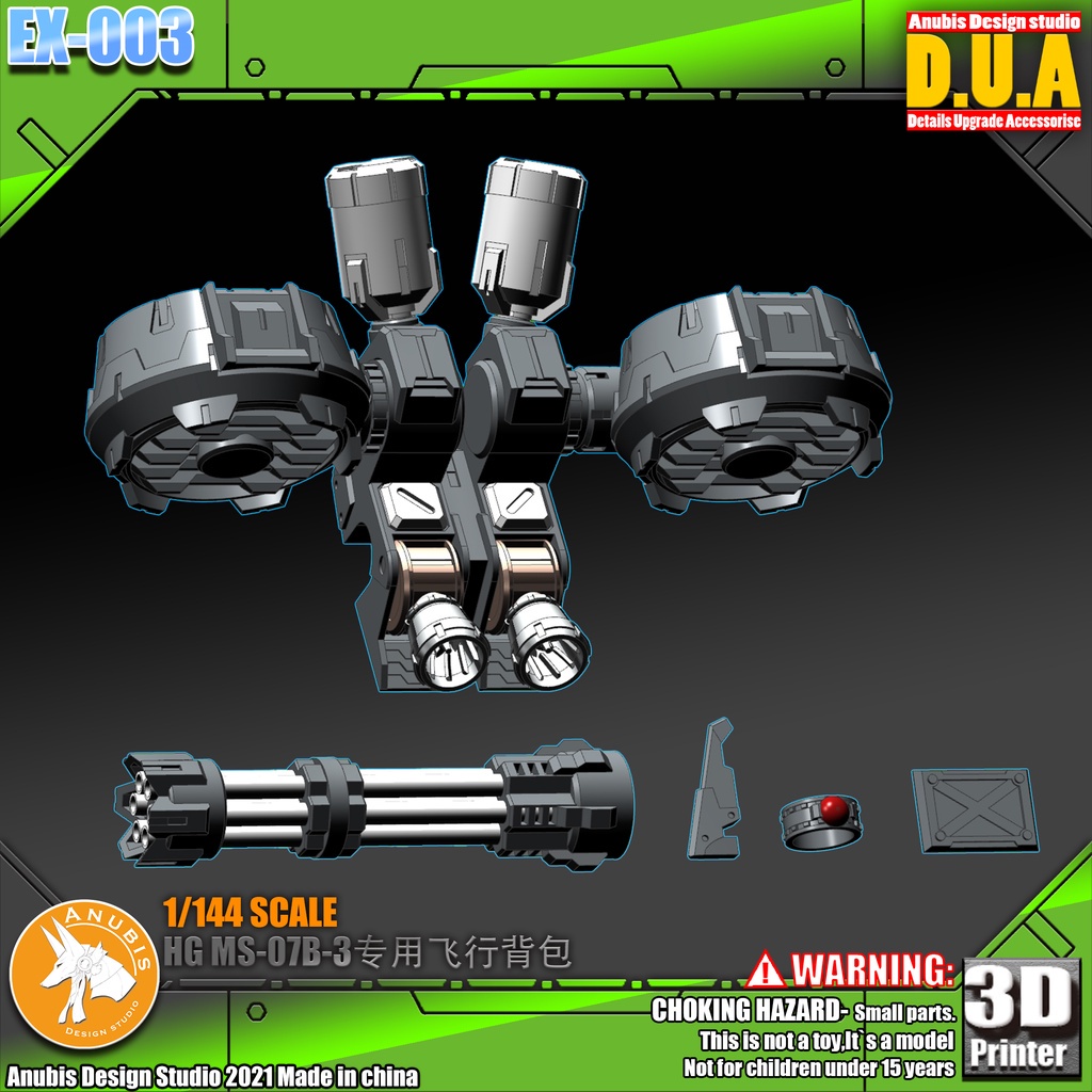 Ba Lô Đựng Máy Bay ANUBIS EX003 HG MS-07B-3 Gouf 08MS