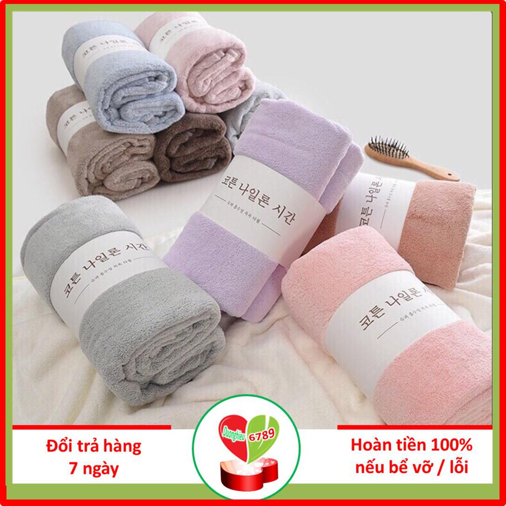 KHĂN TẮM KHỔ TO 70X140CM, KHĂN CUỘN XUẤT HÀN QUỐC - Duonghieu6789