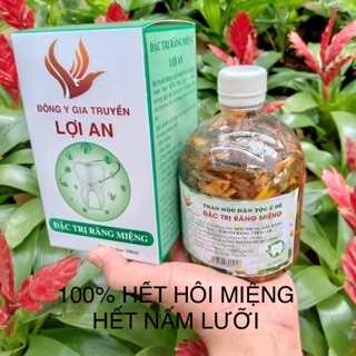 Nước súc miệng hết hôi miệng.nấm lưỡi.nhiệt miệng.chảy máu chân răng