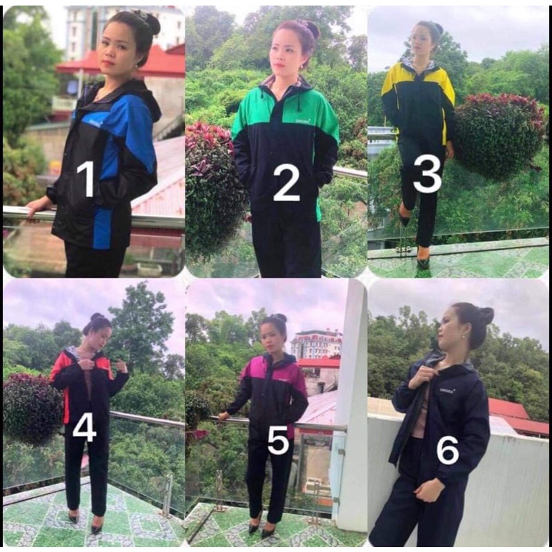ÁO MƯA BỘ CHỐNG THẤM CAO CẤP 2 LỚP SAKURA