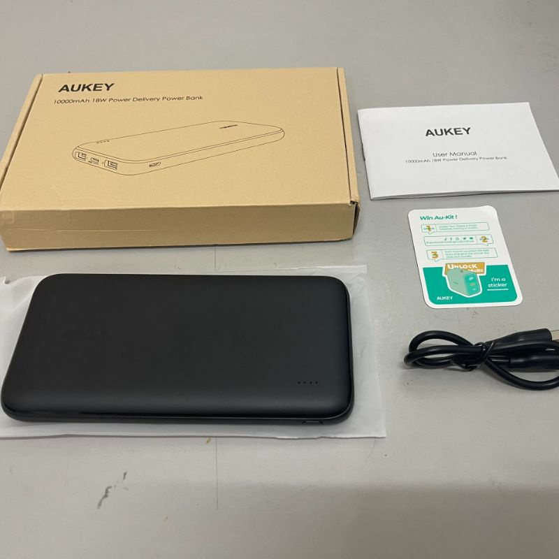 Sạc Dự Phòng Aukey zin 100% Fullbox, Sạc Nhanh | 10.000 mAh | Cổng Sạc USB, Type C