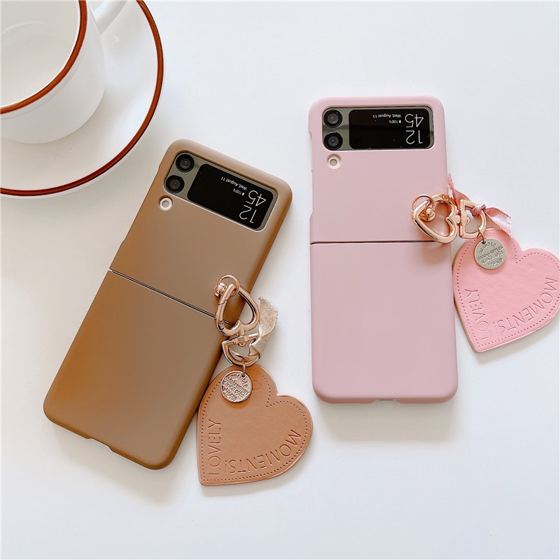 Ốp Điện Thoại PC Cứng Mặt Nhám Chống Sốc Màu Trơn Cho Samsung Galaxy Z Flip 4 5G Z Flip 3