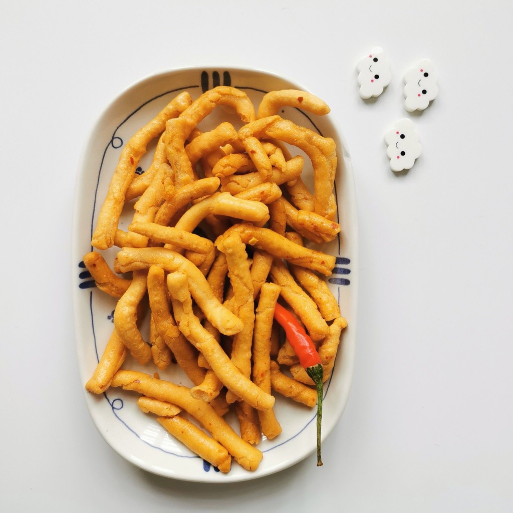 Ăn vặt quẩy sấy giòn cay nhà làm 100g/ 500g (Chay mặn dùng được)