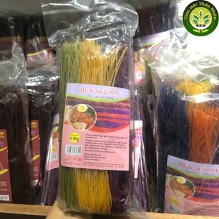 Bún Gạo Ngũ Sắc Cao Bằng làm từ ngô, gấc, chùm ngây, lá cẩm, đậu biếc  [500g - 1Kg] l Kho thảo mộc thiên nhiên