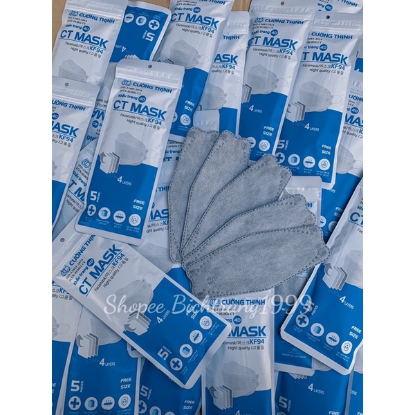 Khẩu Trang KF94 Hàn Quốc CT Mask Màu Xám