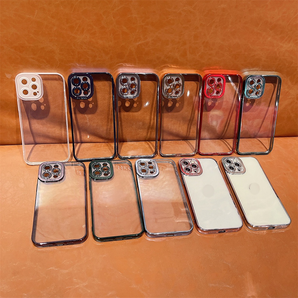 Ốp Điện Thoại Tpu Mềm Mạ Điện Chống Sốc Bảo Vệ Camera Cho IPhone 13 12 11 Pro Max XS Max XR X