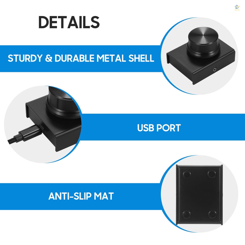 Nút Điều Chỉnh Âm Lượng USB Cho Laptop / PC Win 10 / 8 / 7 / Vista / XP / Mac