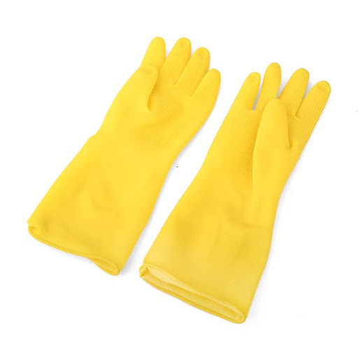 Combo 10 đôi Găng tay cao su rửa chén - Găng tay chống khuẩn khử mùi Hướng Dương - màu vàng
