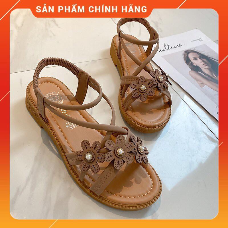 HÀNG CAO CẤP FREE SHIPSandal nữ dây hoa siêu bền siêu đẹp đi nhẹ tôn chân
