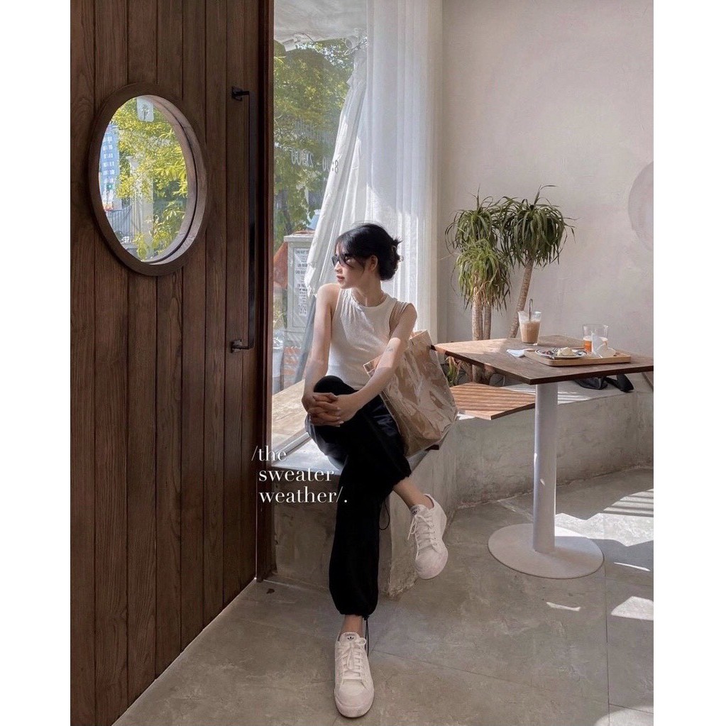 [Ảnh thật] Quần thể thao jogger nỉ rút ống