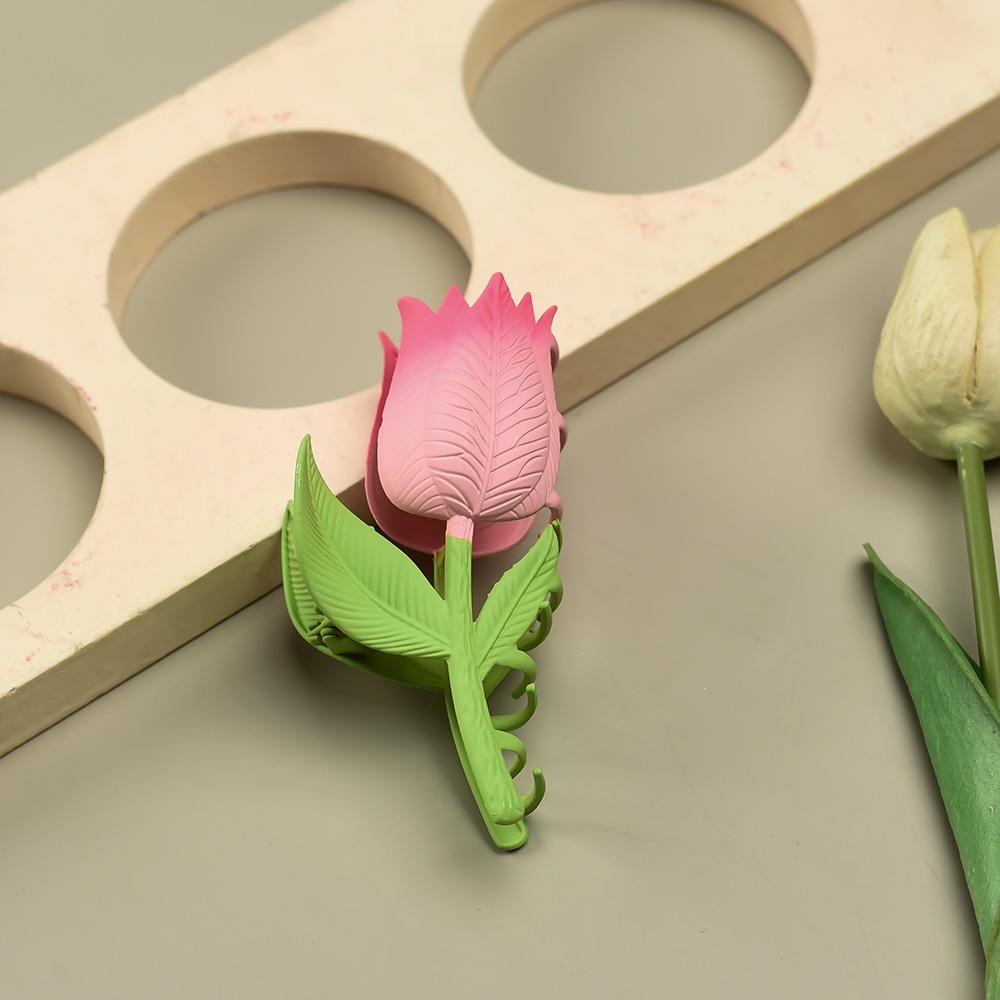 Kẹp Tóc Hình Hoa Tulip Nhiều Màu Sắc Ngọt Ngào Thời Trang Hàn Quốc Cho Nữ