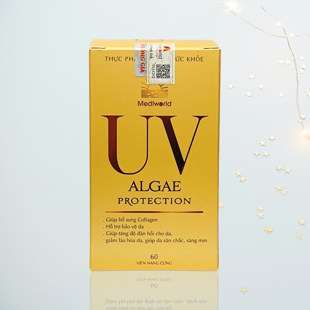 Viên uống bảo vệ da và bổ sung collagen Mediworld UV ALGAE PROTECTION - Miền Thảo Mộc