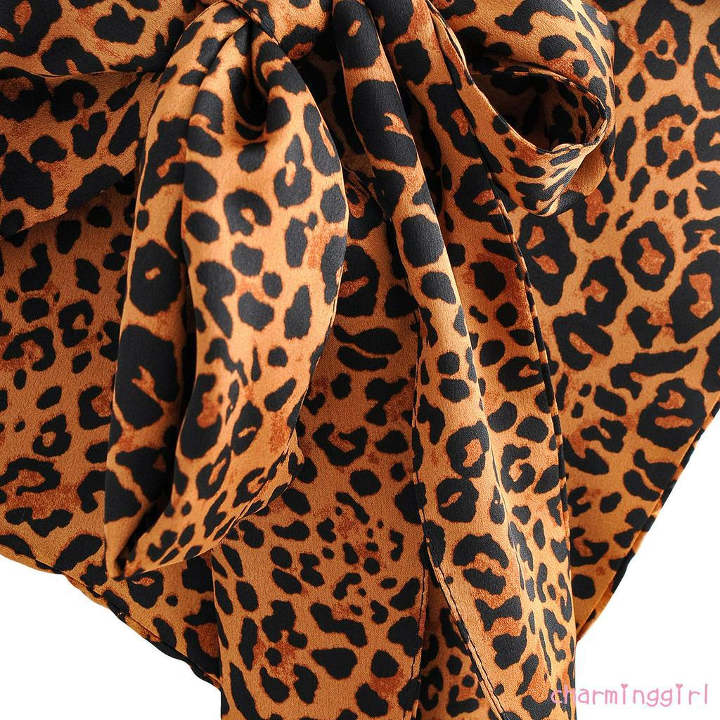 Áo Hai Dây Họa Tiết Da Báo Quyến Rũ Cho Nữ