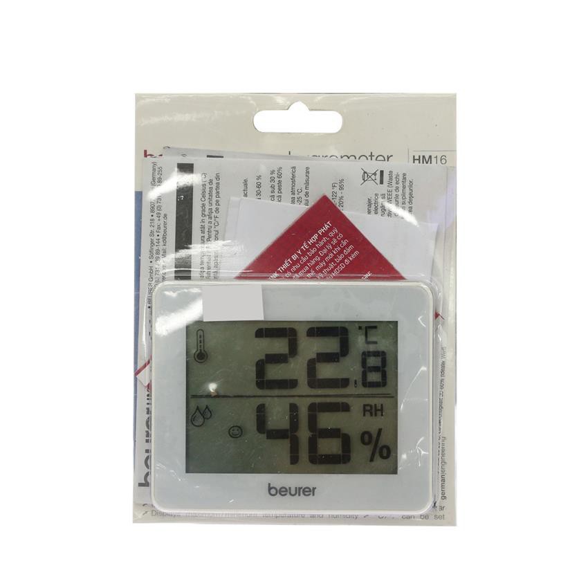 Nhiệt kế điện tử đo nhiệt độ &amp; độ ẩm phòng Beurer HM16