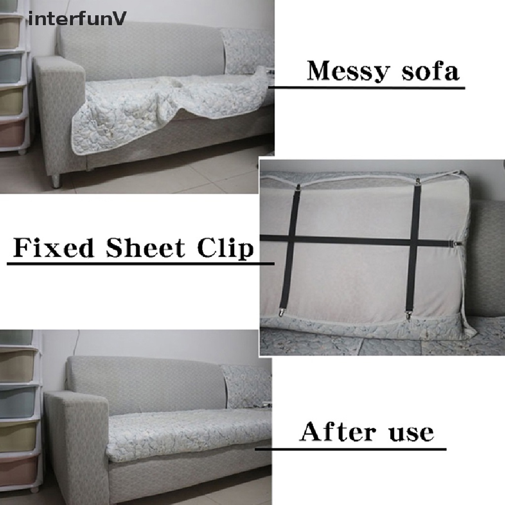 Set 2 Kẹp Cố Định Góc Ga Trải Giường Co Giãn Điều Chỉnh Được