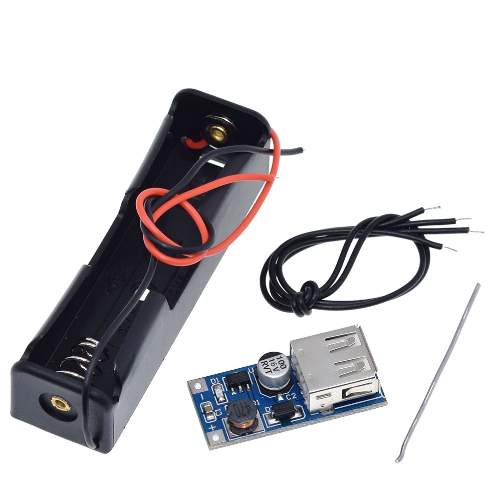 Bộ Mô Đun Sạc Pin Lithium Micro USB 5V 1A 18650 TP4056 Kèm Bo Mạch Khuếch Đại Điện Di Động 600MA SB Và Hộp Pin 18650