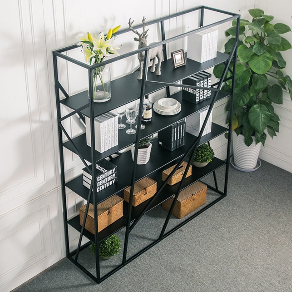 Kệ trưng bày trang trí, để sách IBIE AK025 ngang 1m5 mặt gỗ, khung sắt sơn tĩnh điện, tùy chọn màu sắc