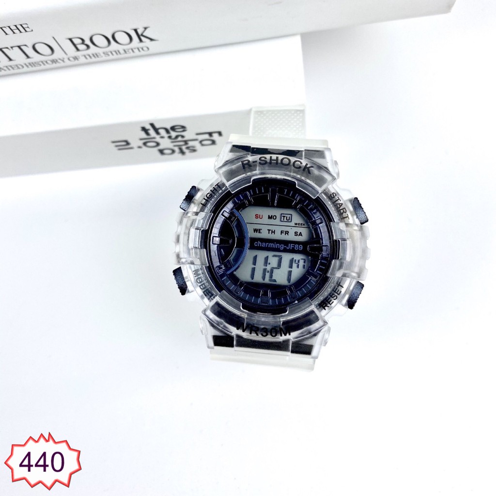 ĐỒNG HỒ NAM HAZO RSHOCK 440 DÂY TRONG SUỐT HOT TREND | BigBuy360 - bigbuy360.vn