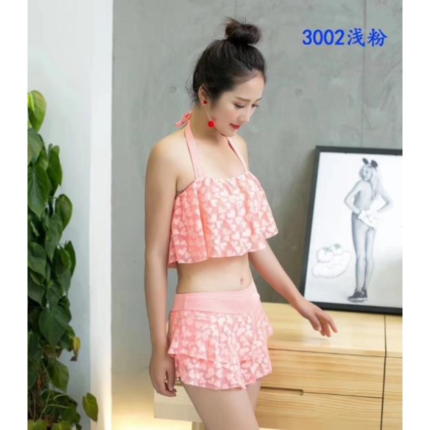 BỘ BƠI REN 2 MẢNH ĐEN VÀ HỒNG M3002 CHO NỮ | BigBuy360 - bigbuy360.vn