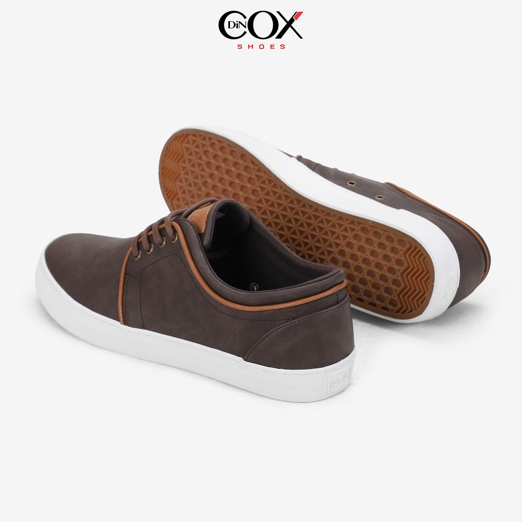 Giày Sneaker Da Nam DINCOX C03 Khí Chất Lịch Thiệp Brown