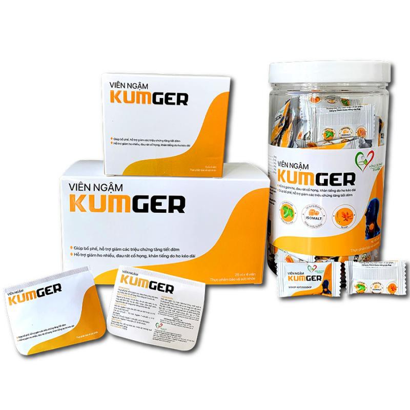 Viên Ngậm Gừng Kumger Đủ size- Ho Khan, ho đờm, ho cảm lạnh- đau rát khan tiếng