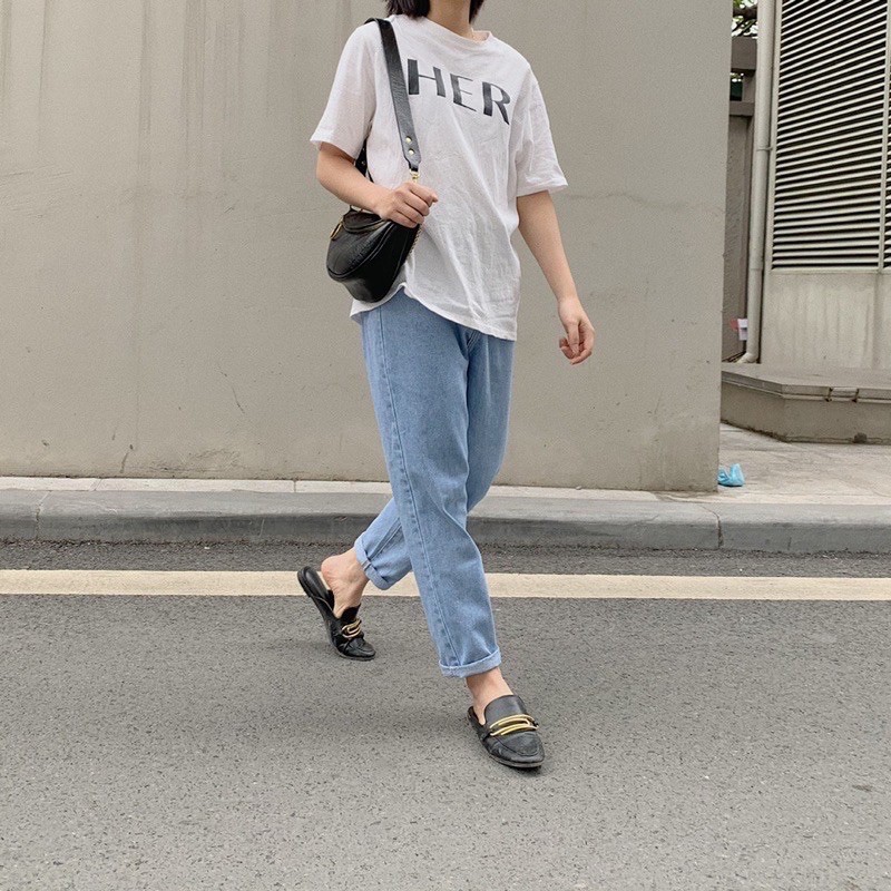 Áo thun chữ her /come