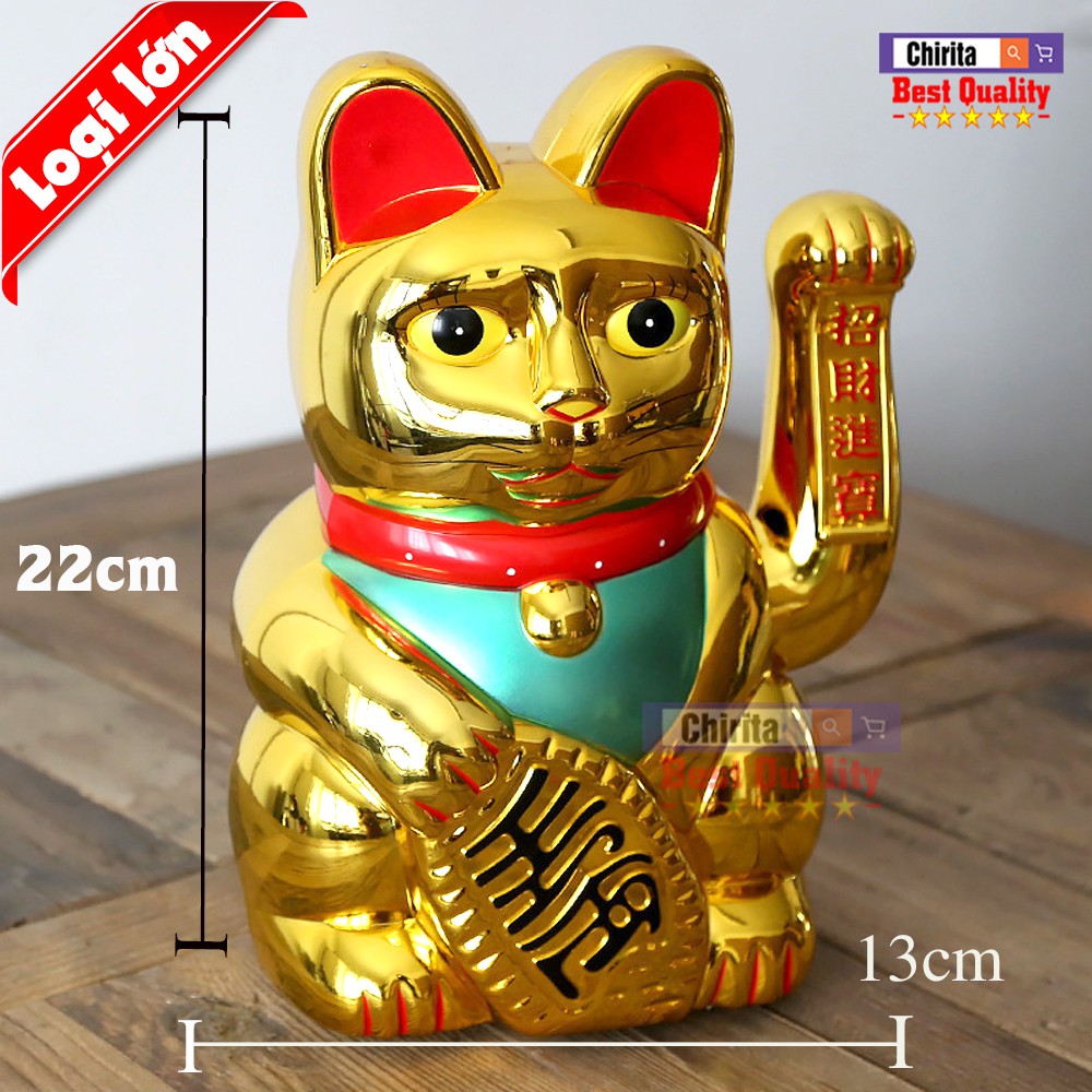 Mèo Cầu Tài PHÚ QUÝ Vẫy Tay LOẠI LỚN - Mèo Tài Lộc Vô Biên - 0258 | BigBuy360 - bigbuy360.vn