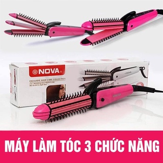 Lược điện nova 3 chức năng duỗi- dập- xù nhc-8890
