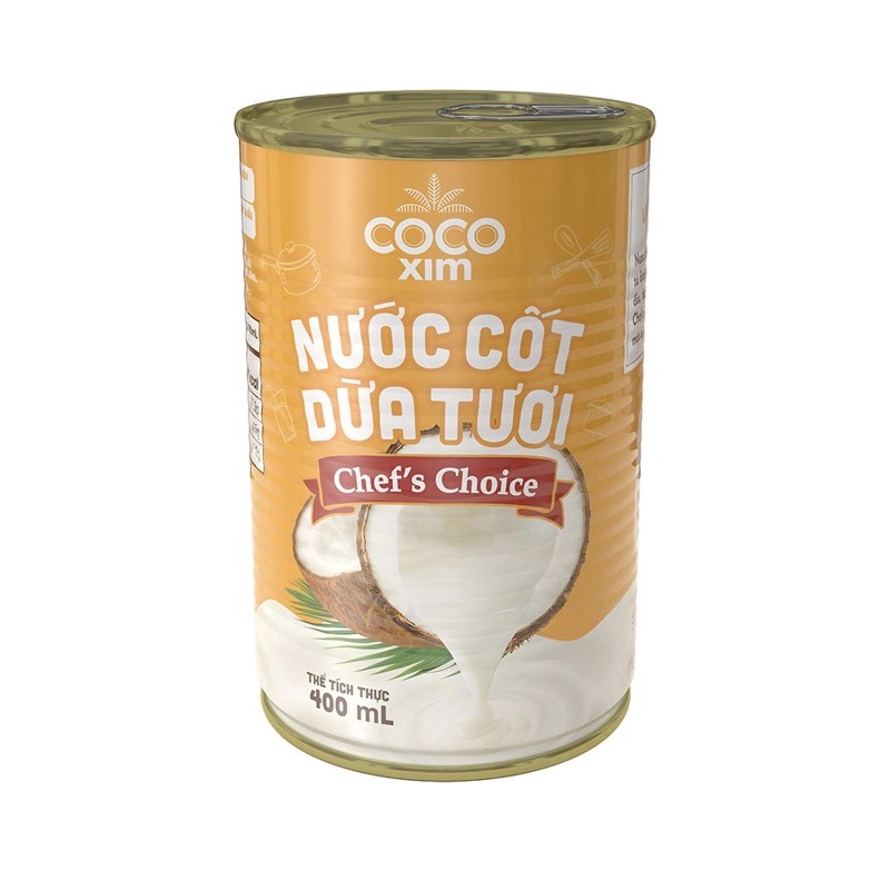 Nước Cốt Dừa Tươi Cocoxim Chef'S Choice 400ml (1 Thùng 24 Lon)