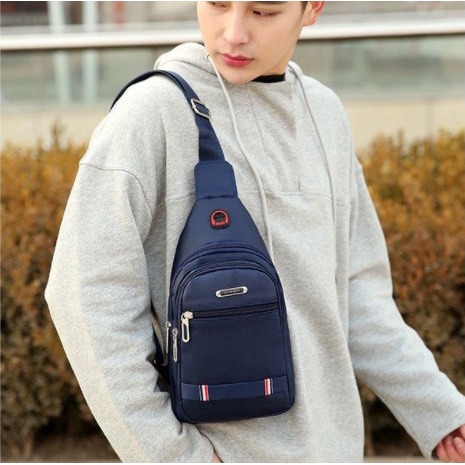 Túi đeo chéo nam chống nước 3 ngắn phong các Hàn Quốc, túi vải canvas đeo vai T&G official
