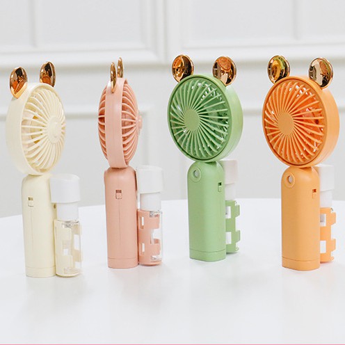 Quạt mini cầm tay 5 Cánh chính hãng DianDi Hình thú dễ thương pin sạc ,Có đế để bàn,đèn led (Giao Màu Ngẫu Nhiên) | BigBuy360 - bigbuy360.vn