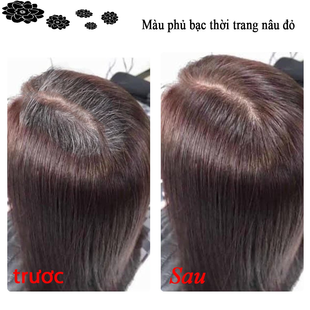 Dầu gội nhuộm tóc thảo dược Saco, dầu gội phủ bạc siêu dưỡng không gây hư tổn cho tóc