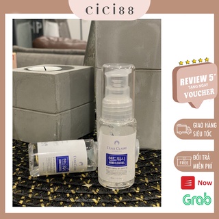 Nước rửa tay khô mini Hàn Quốc EAU CLAIRE-nội địa Hàn, mùi thơm, mau khô, chai nhỏ 120ml