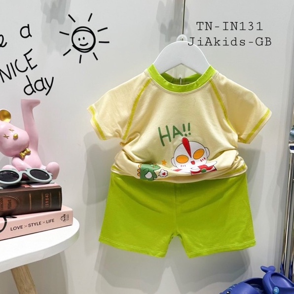 Bộ cộc tay Minky Mom Vải Thun Lạnh Thiết Kế Raglan Cho Bé Trai, Bé Gái Từ 8-27 Kg- TN-IN131