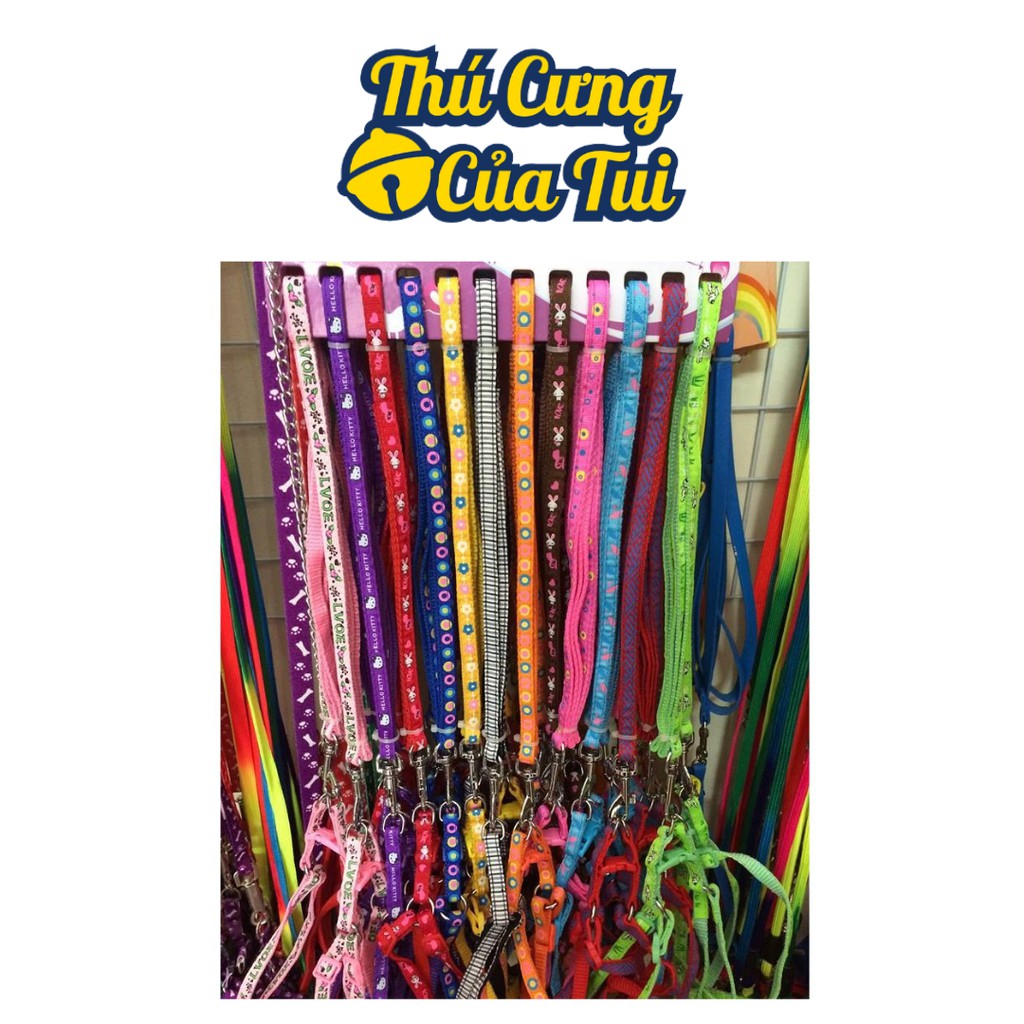 Dây Dắt Kèm Đai Người Cho Chó Mèo Dưới 5kg - Thú Cưng Của Tui