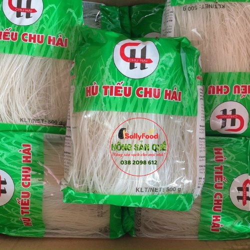 Hủ Tiếu Khô Chu Hải 500g, Hủ Tiếu Dai Mikiri 300g - Hàng Xuất Khẩu - Nông Sản Quê SallyFood