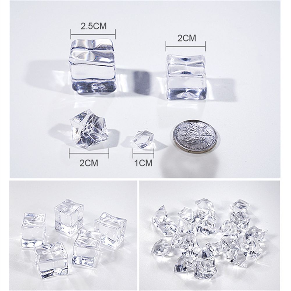 Khối đá nhân tạo bằng nhựa trong suốt dùng trang trí tiệc cưới