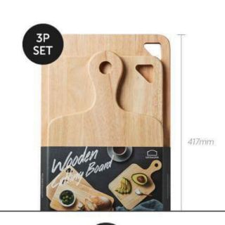 BỘ 3 THỚT GỖ LOCK&LOCK LWC001S3