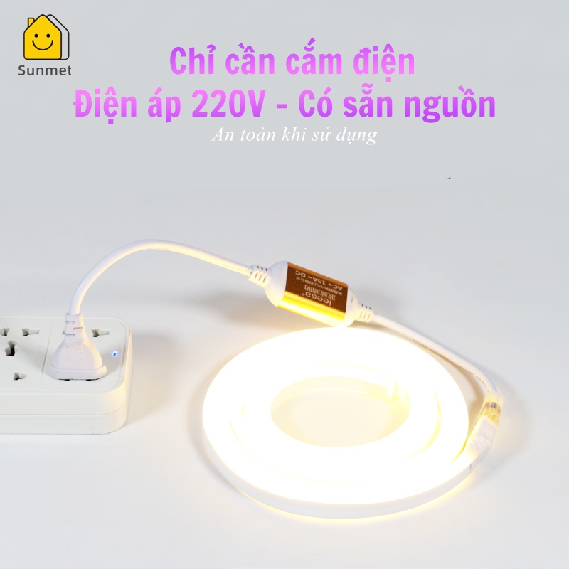 Dây đèn LED NEON uốn chữ tạo hình trang trí, decor phòng ngủ,ngoài trời Sunmet