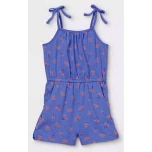 [9-23kg] Romper Jumpsuit Đùi Bé Gái CJ - Xanh Dưa Hấu