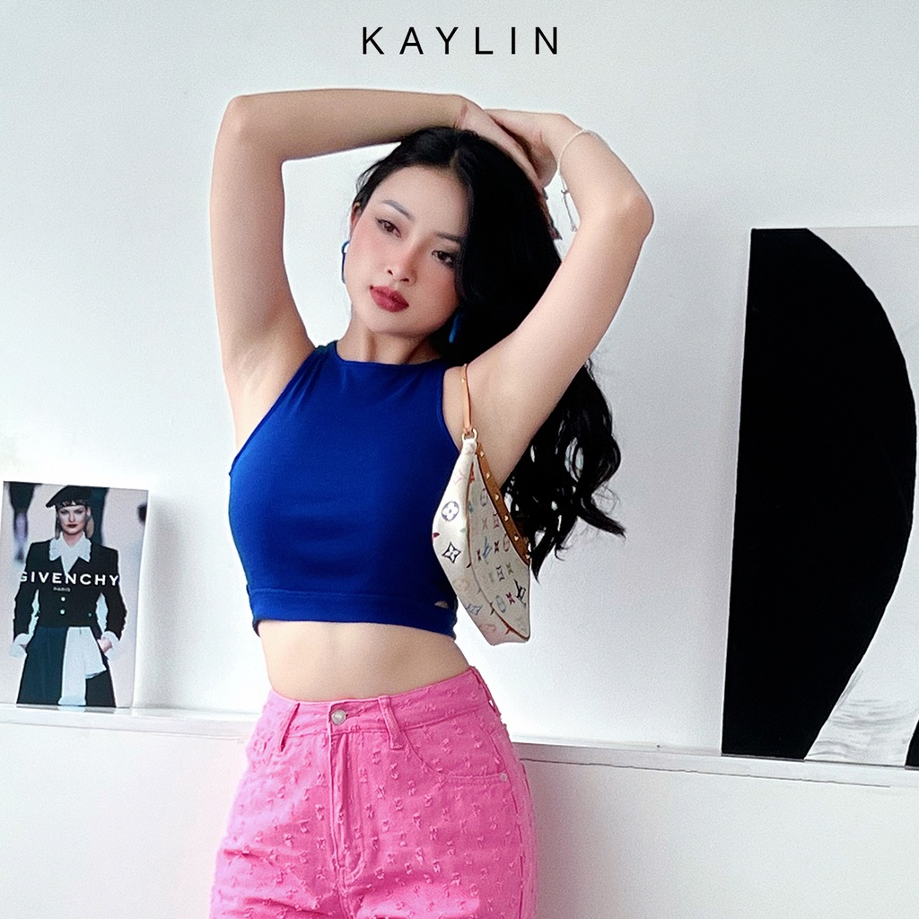 Áo thun nữ ba lỗ có lai thời trang KAYLIN - N1759