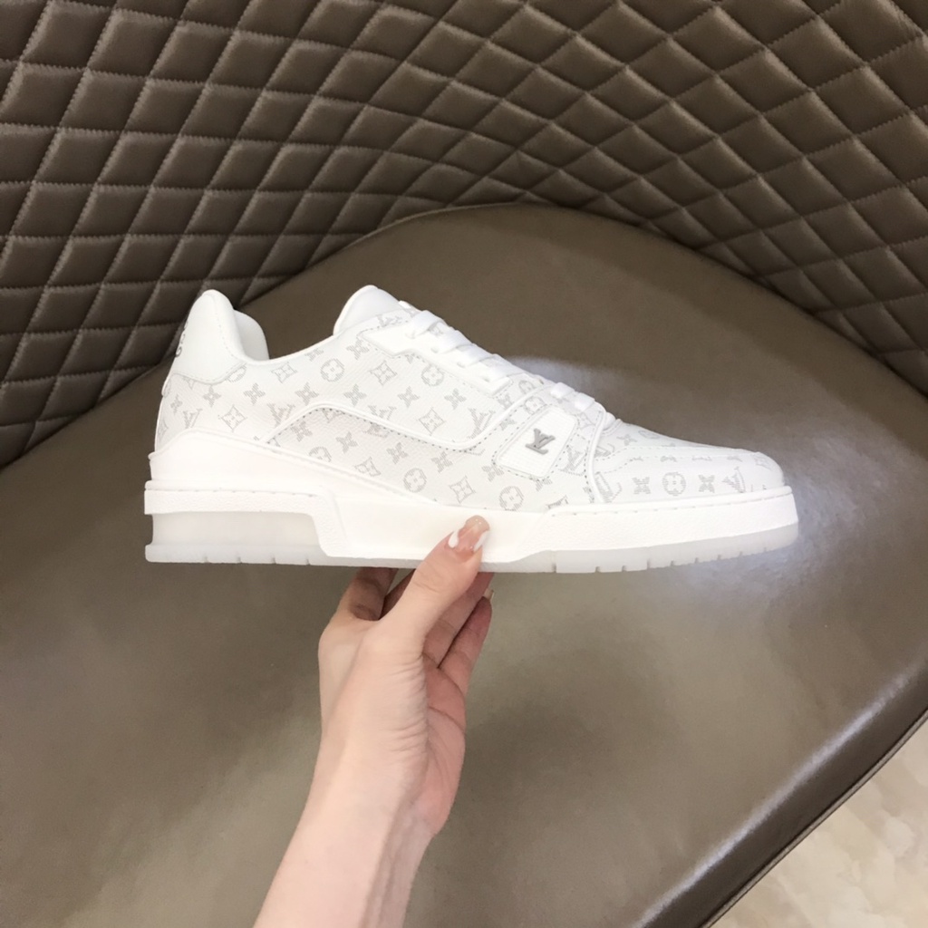 Giày sneaker nam da thật thời trang cao cấp Louis Vuitton LV phong cách trẻ trung, thời thượng