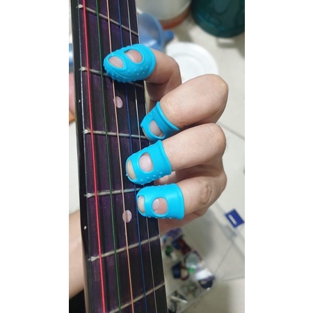 Bộ 4 Bọc ngón bảo vệ tay khi chơi Guitar / Ukulele chất lượng | Bọc bảo vệ đầu ngón tay  Mèo Guitar