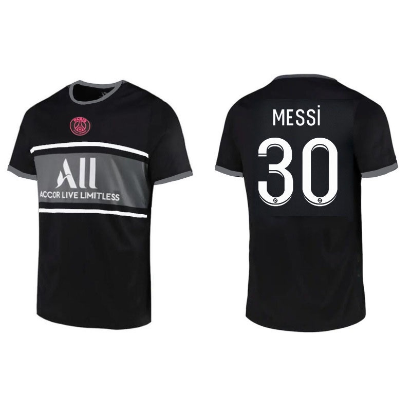 Áo Thun Thể Thao Nike 2021 / 22 Messi Paris Saint-Germain Màu Đen