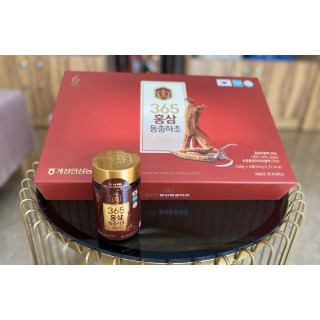 Cao Hồng Sâm Đông Trùng Hansusam 365 (Hộp 240 g x 4 lọ)
