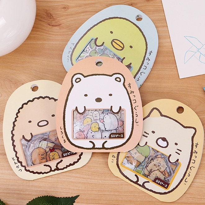 Set 50 Miếng Dán Trong Suốt Trang Trí