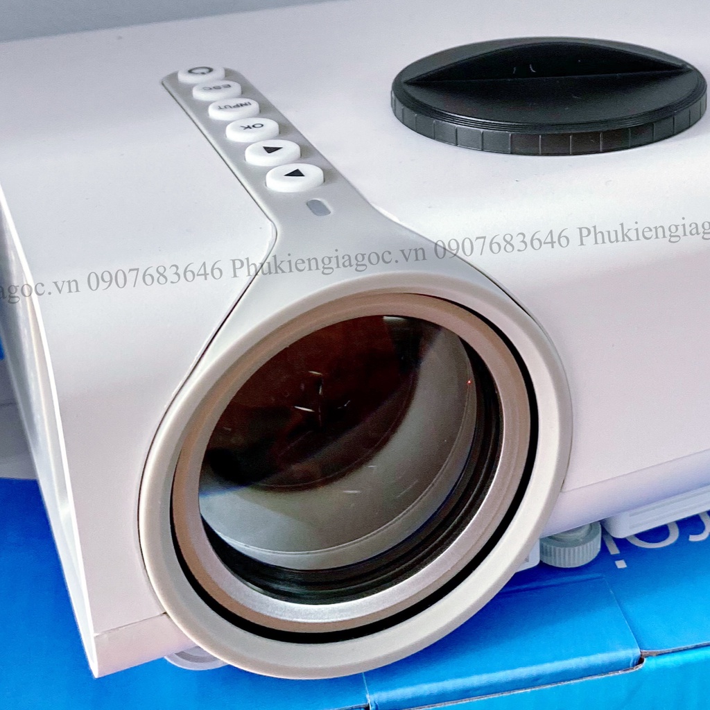 Máy Chiếu Mini YG530 Kết Nối Không Dây Với Điện Thoại – độ phân giải thực chuẩn HD bảo hành 12 tháng