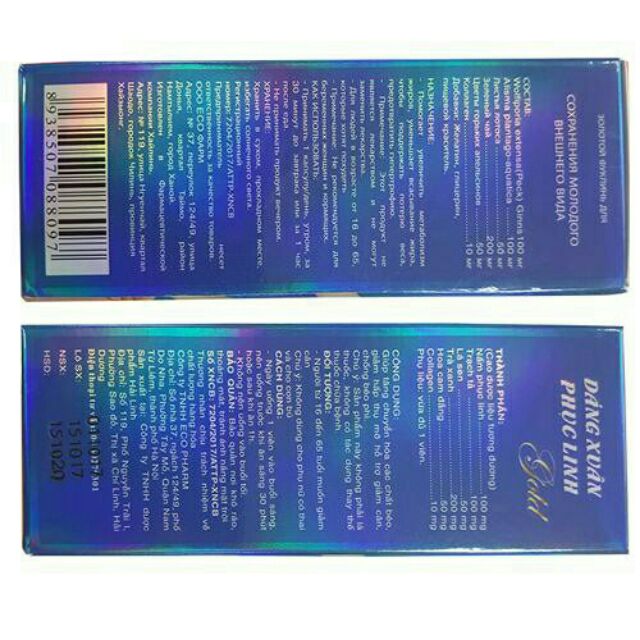 Giảm cân Dáng Xuân Phục Linh Gold - Dáng đẹp ,eo thon